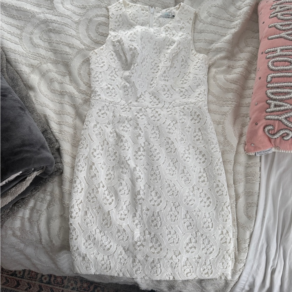 Vineyard Vines White Lace Dress